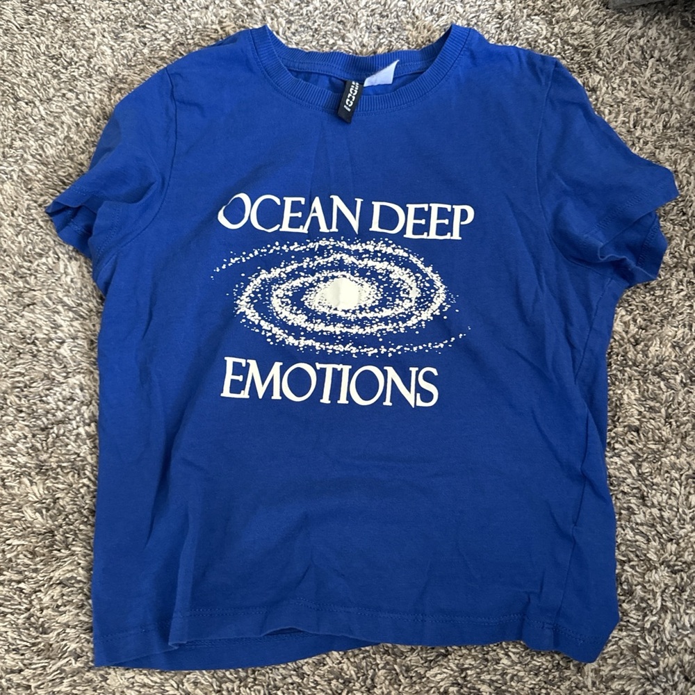 H&M Blue Short Sleeve Tee